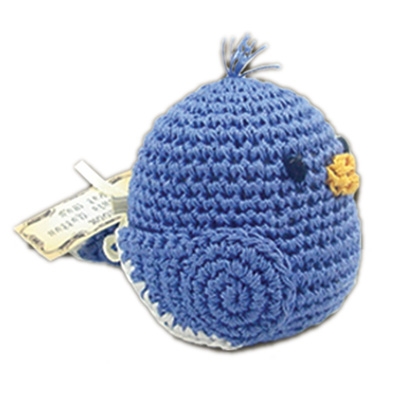 Knit Knacks Blueberry Bill Organic Cotton Small Dog Toy